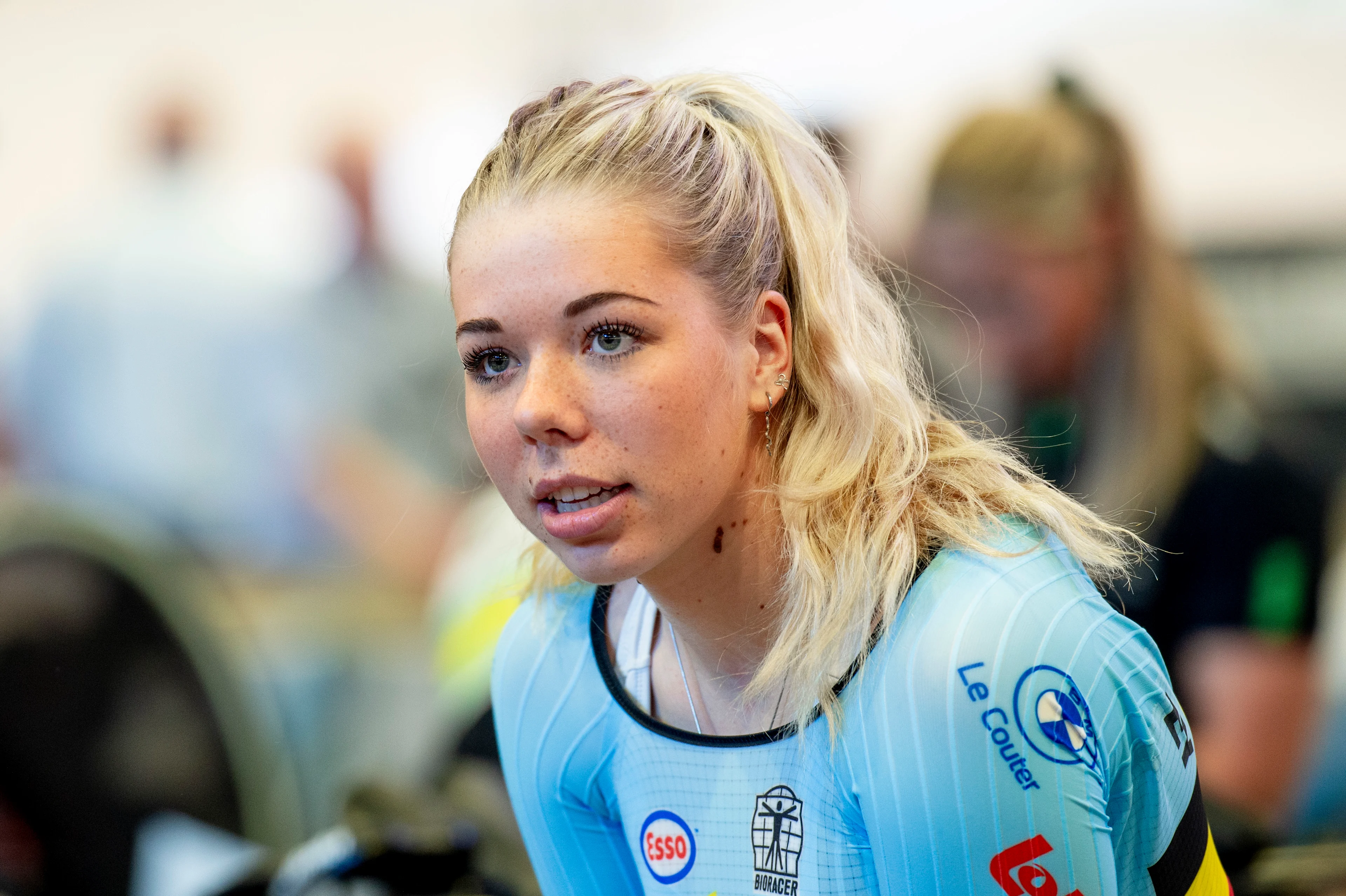 241019 Helene Hesters of Belgium during day 4 of the 2024 UCI Tissot Track Cycling World Championships on October 19, 2024 in Ballerup.  Photo: Christian Örnberg / BILDBYRÅN / COP 166 / CO0481 cykling cycling sykling cykel vm cykel2024 uci tissot track cycling world championships wc 2024 uci tissot track cycling world championships 4 bbeng grappa33 BELGIUM ONLY