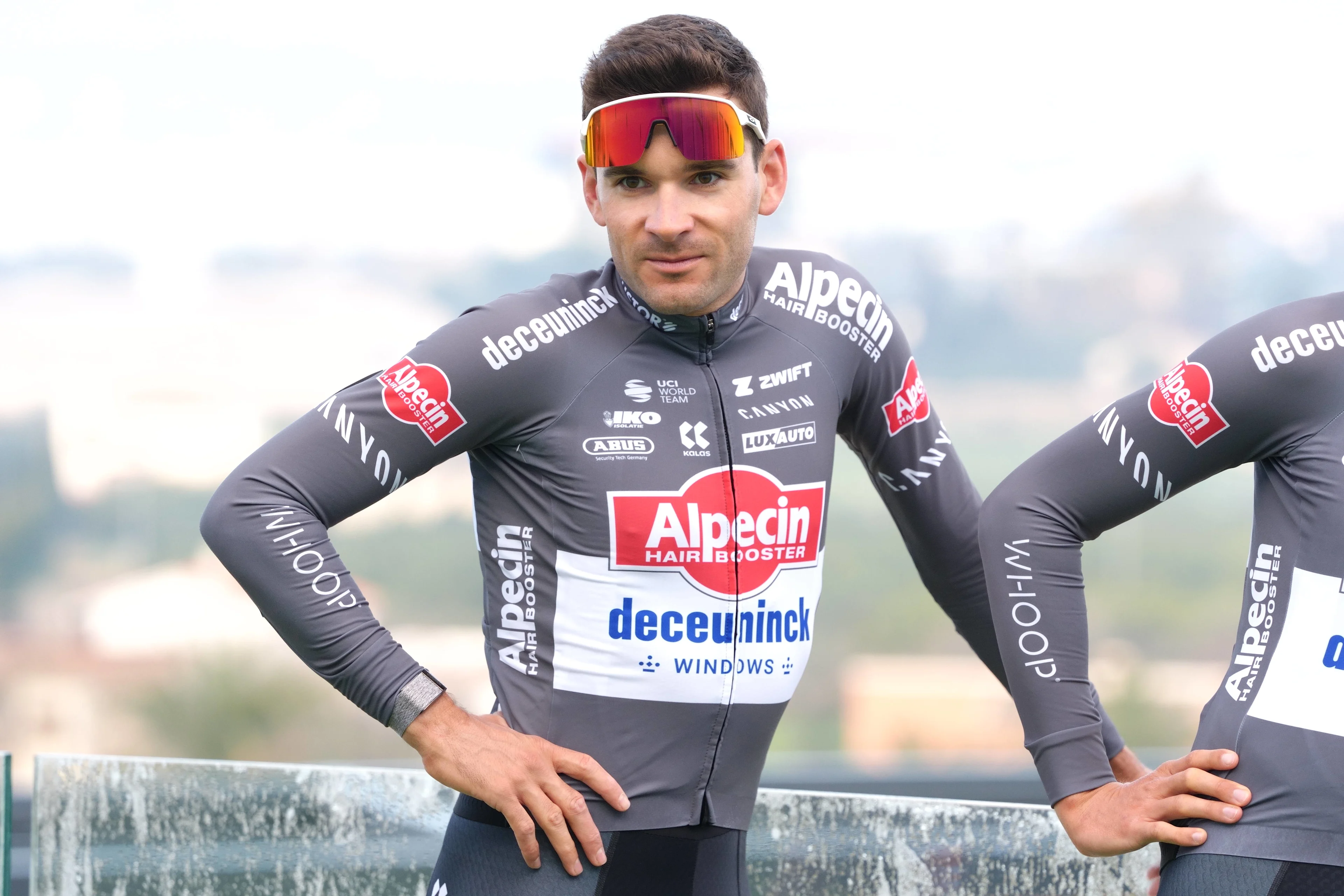 Belgian Gianni Vermeersch of Alpecin-Deceuninck pictured on the media day of Alpecin-Deceuninck cycling team in Pedreguer, Spain, Wednesday 12 February 2025, in preparation of the upcoming season. BELGA PHOTO JOMA GARCIA