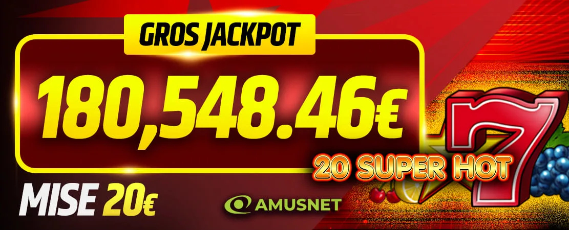 🤑 Jackpot de 180.548,46 € !