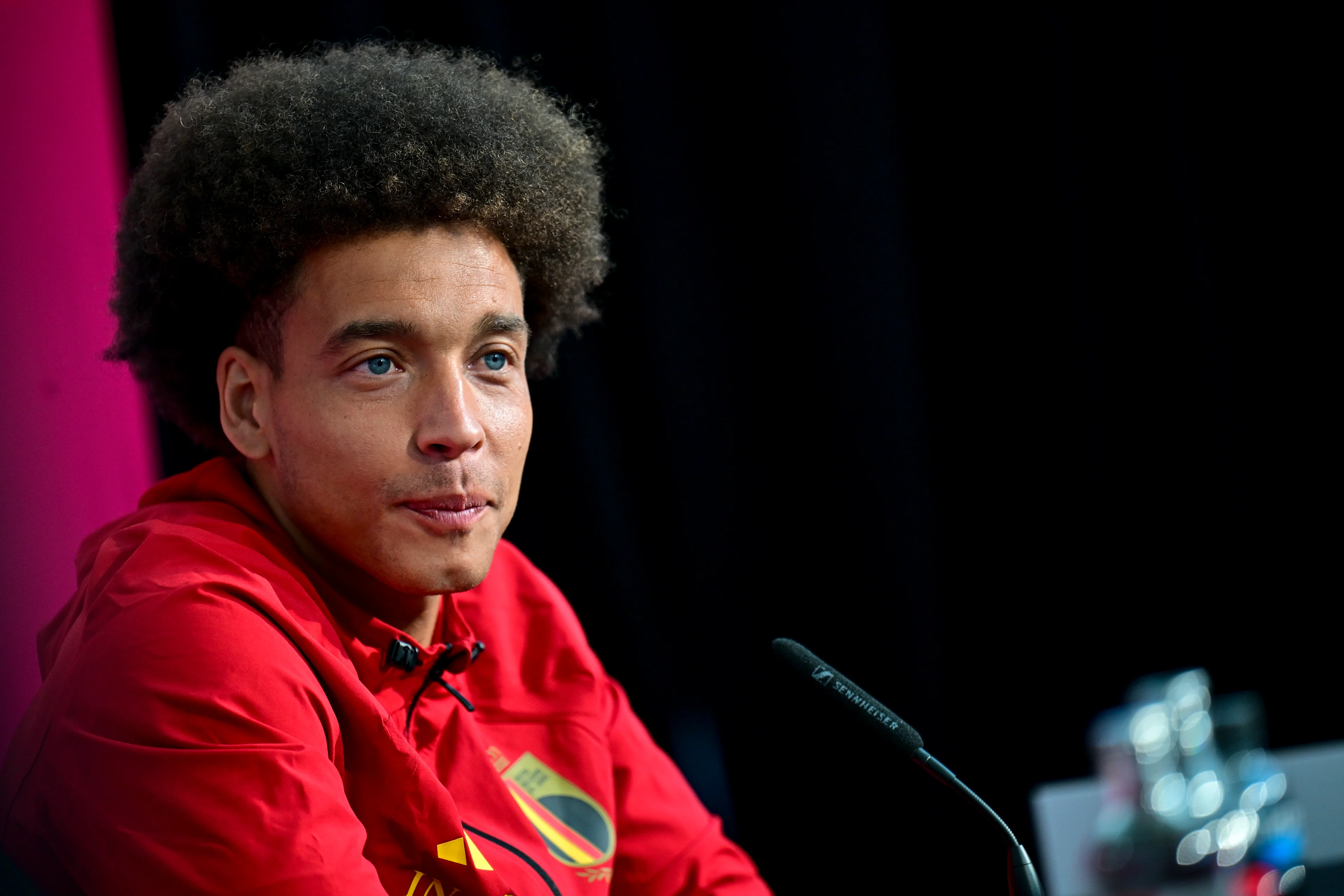 Belgium's Axel Witsel pictured during a press conference of Belgian national soccer team Red Devils in their base camp, home of the Seattle Sounders, Renton, Seattle, USA, on Friday 12 June 2026. The Red Devils prepare for the 2026 FIFA World Cup. BELGA PHOTO DIRK WAEM