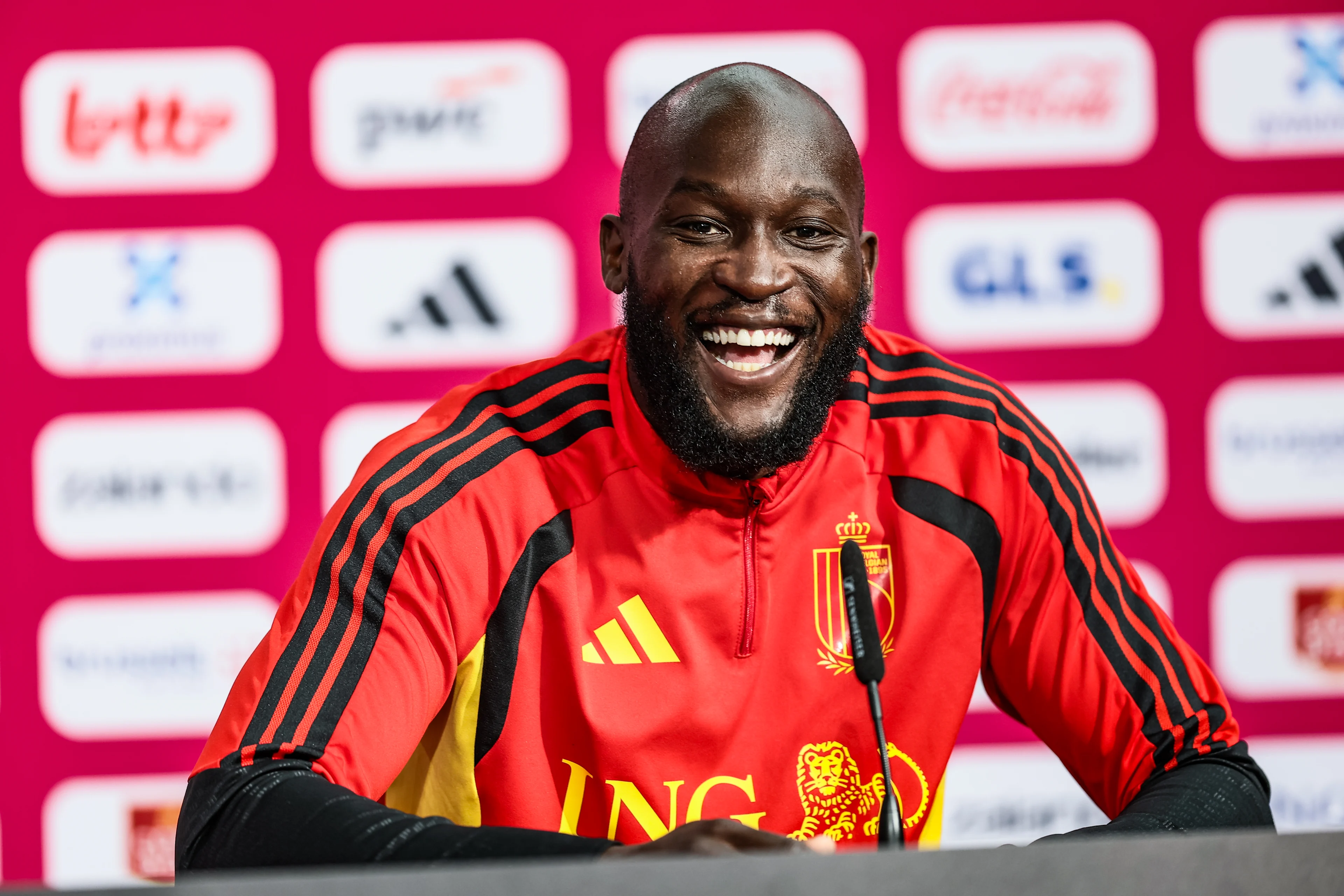 Belgium's Romelu Lukaku pictured during a press moment of Belgian national soccer team Red Devils, on Monday 29 June 2026 in their base camp, home of the Seattle Sounders, Renton, Seattle, USA. The Rode Duivels - Diables Rouges qualified for the knockout stage of the 2026 FIFA World Cup, where they'll meet Senegal in the round of 32 on July 1st. BELGA PHOTO BRUNO FAHY