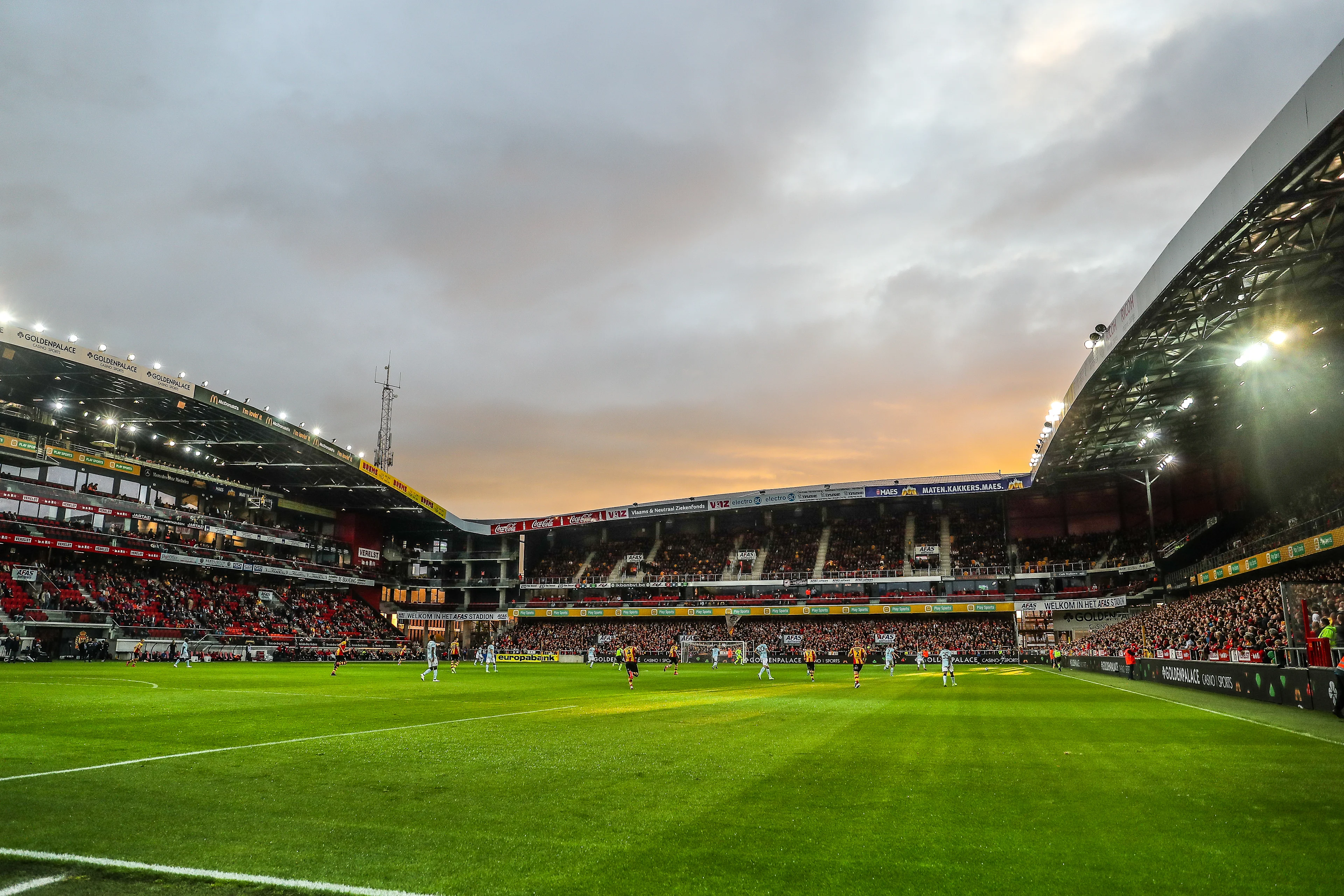 Illustration picture shows the AFAS stadium during a soccer match between KV Mechelen and Club Brugge KV, Saturday 28 September 2019 in Mechelen, on day nine of the 'Jupiler Pro League' Belgian soccer championship season 2019-2020. BELGA PHOTO BRUNO FAHY