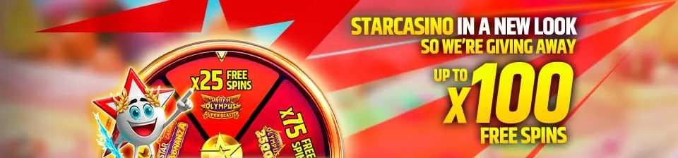 Nouveau design, nouveaux prix ! Terminez la mission, faites tourner la roue Star Rad et gagnez jusqu'à 100 tours gratuits.