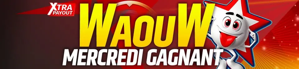 🤩 Tournez la roue du WAOUH Mercredi Gagnant chaque mercredi de 16h à 21h !