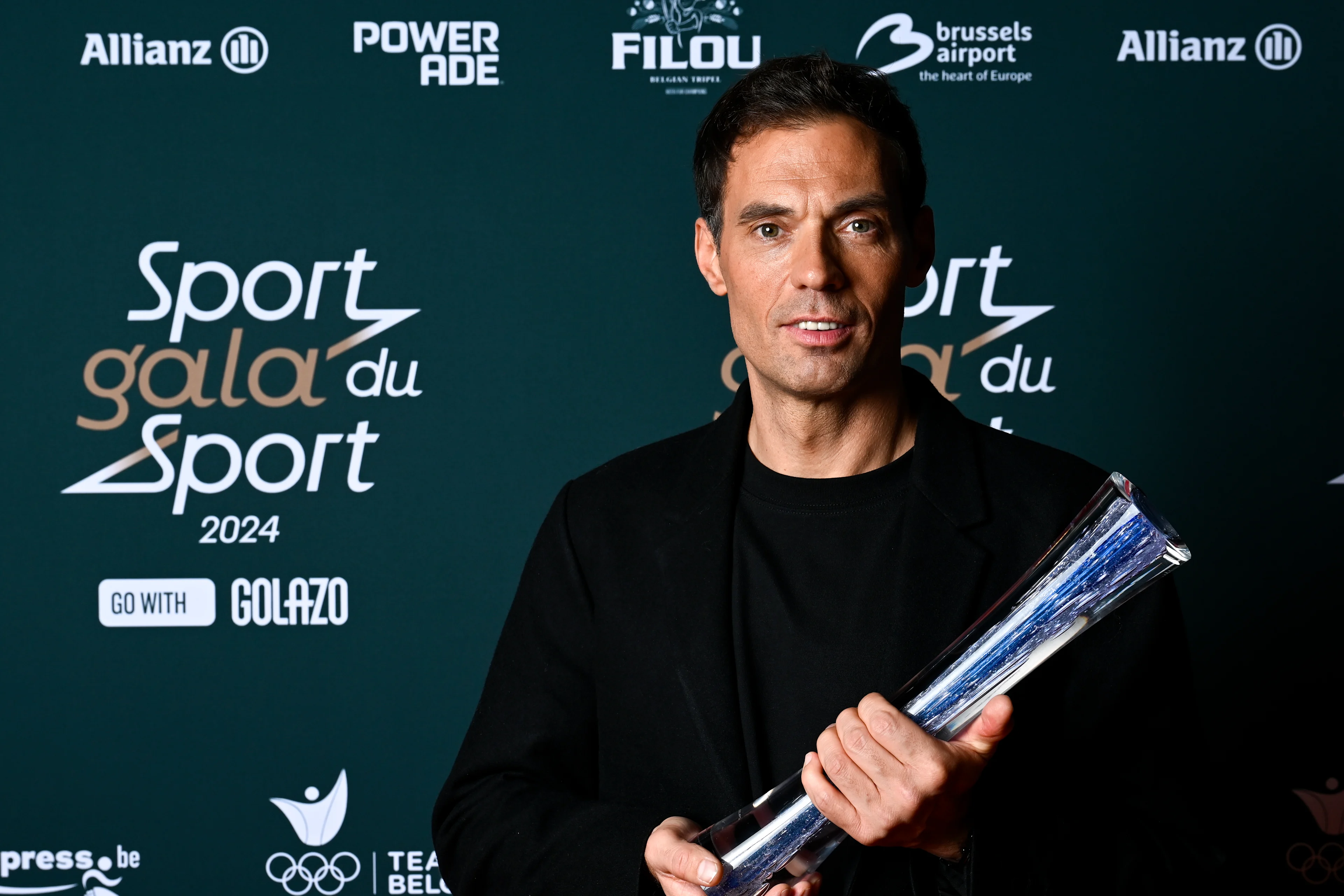 Belgian Sven Vanthourenhout pictured during the 'Sportgala' award show, to announce the sport women and men of the year 2024, Sunday 12 January 2025 in Zaventem. BELGA PHOTO DIRK WAEM