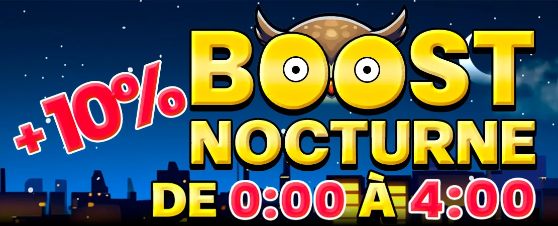 🌙 Vous n'arrivez pas à dormir ? Augmentez vos gains avec le Night Boost !