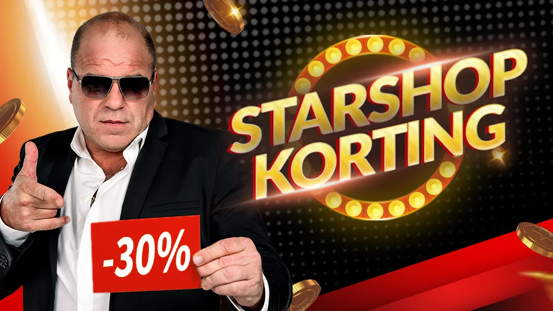 🥳 -30% korting op de Starcasino vouchers in onze Starshop!