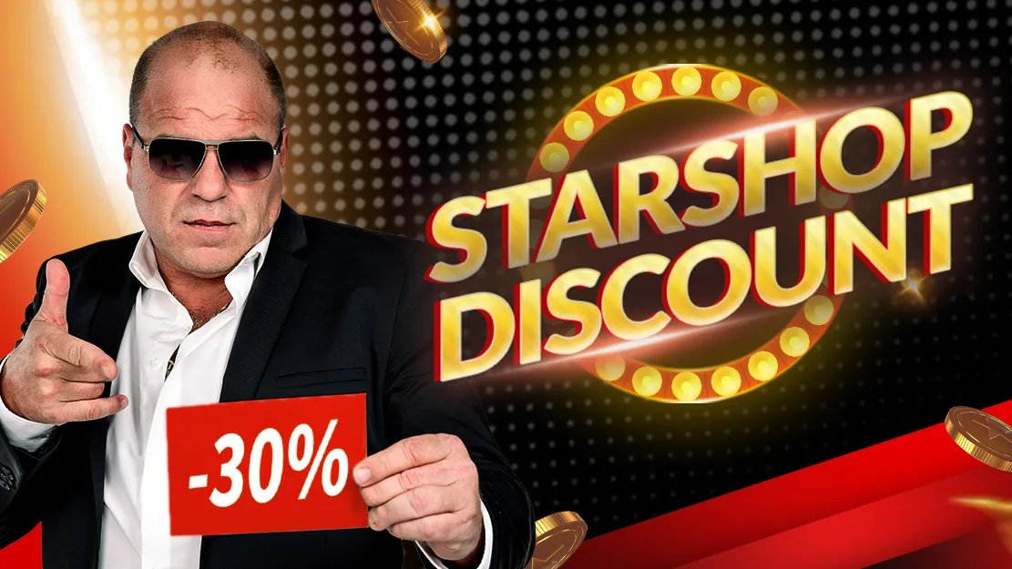 🥳 -30% discount on the Starcasino vouchers in our Starshop!