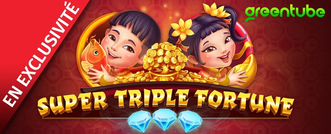 ⭐ En exlcusivité chez Starcasino ! Super Triple Fortune de Greentube ⭐