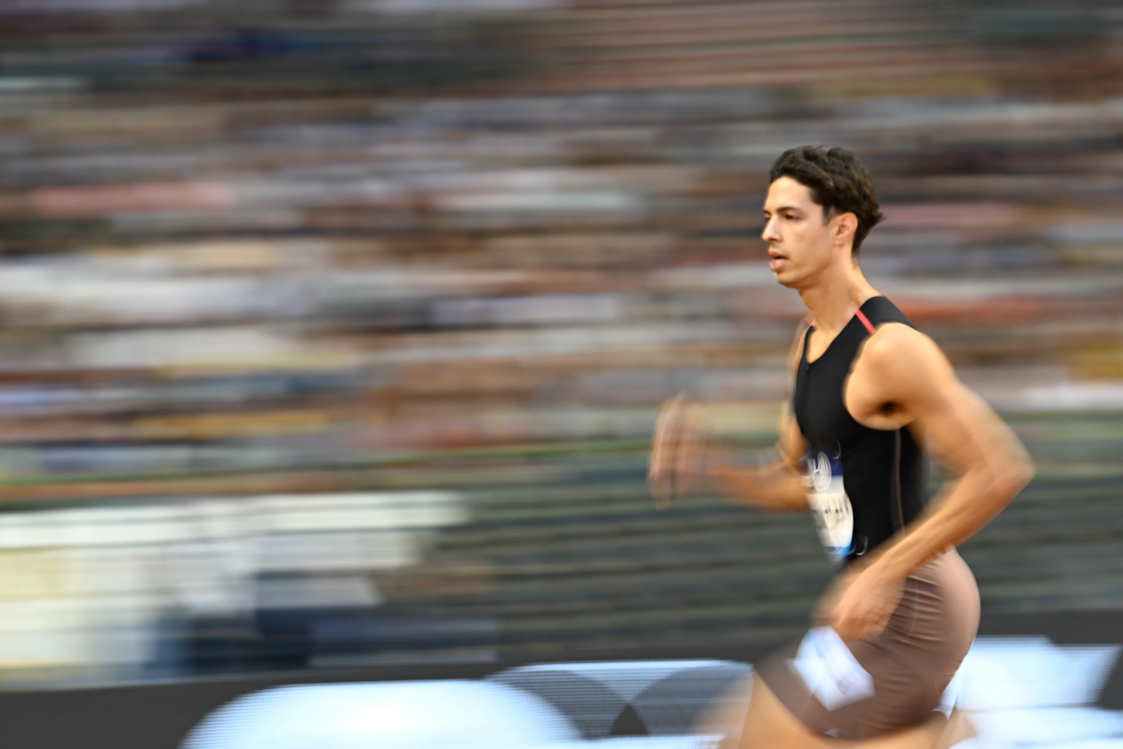 Belgian Jonathan Sacoor pictured in action during the 400m race, at the 50th edition of the Memorial Van Damme Diamond League athletics event in Brussels, Friday 4 September 2026. BELGA PHOTO JASPER JACOBS
