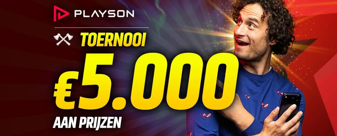 €5.000 Playson Toernooi 🍒