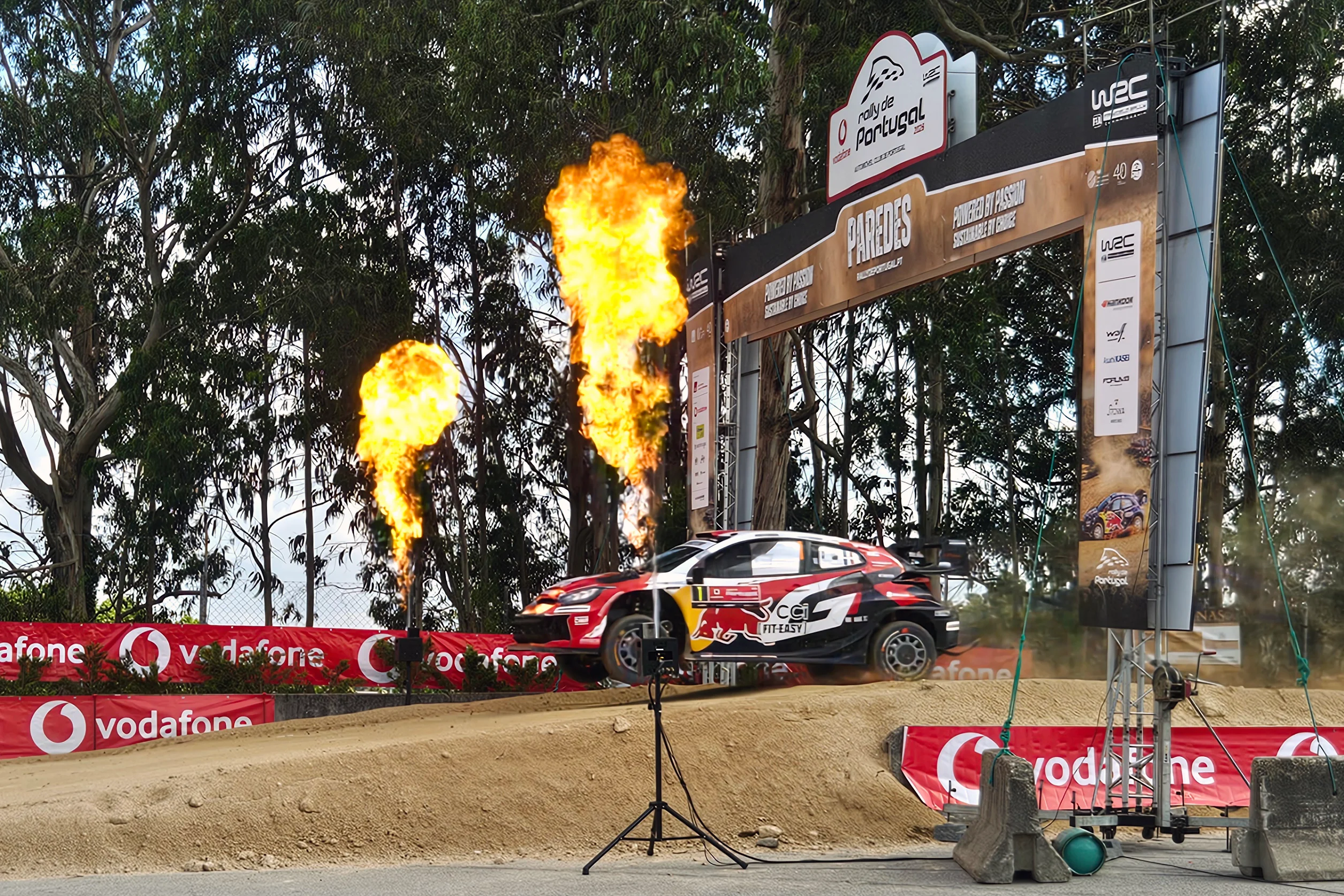 Sebastien Ogier and Vincent Landais pictured in action at the shakedown race of the Rally de Portugal event in Baltar, Portugal on Wednesday 06 May 2026. BELGA PHOTO ERIC DUPAIN