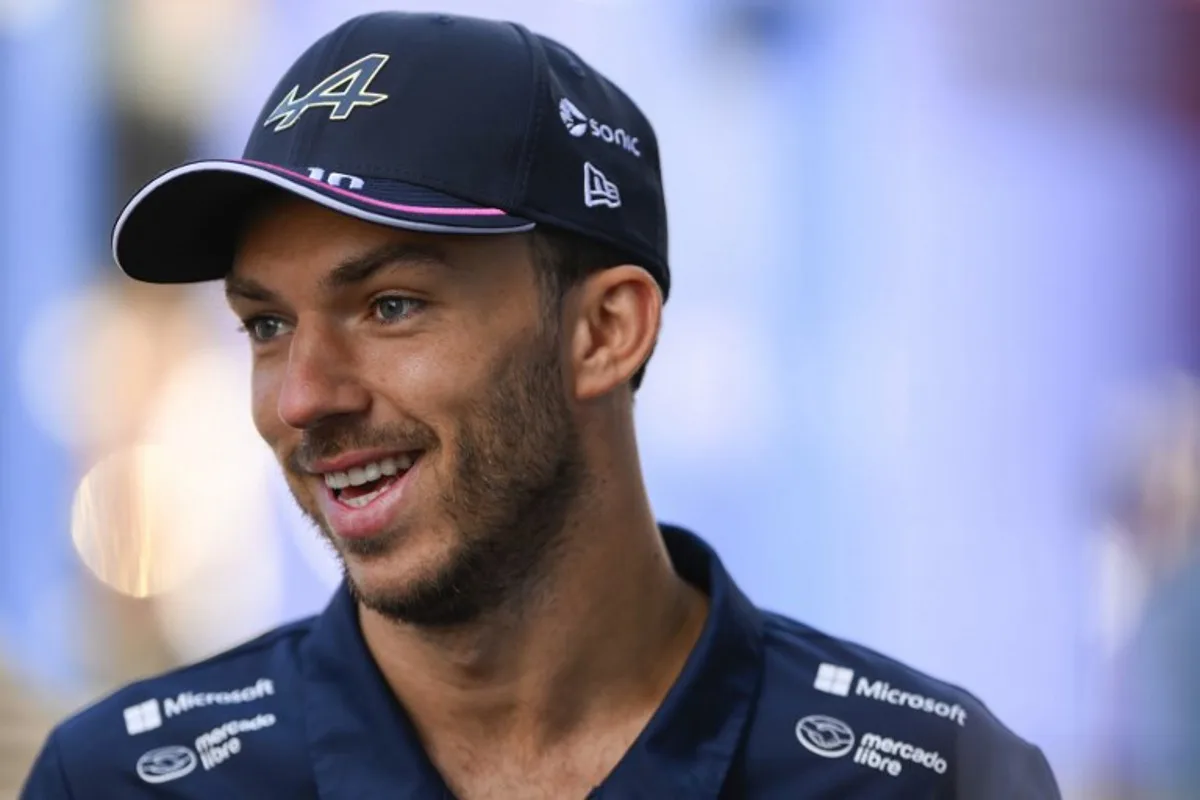 Alpine's French driver Pierre Gasly smiles in the paddock ahead of the Formula One Dutch Grand Prix at The Circuit Zandvoort, western Netherlands, on August 31, 2025. JOHN THYS / AFP