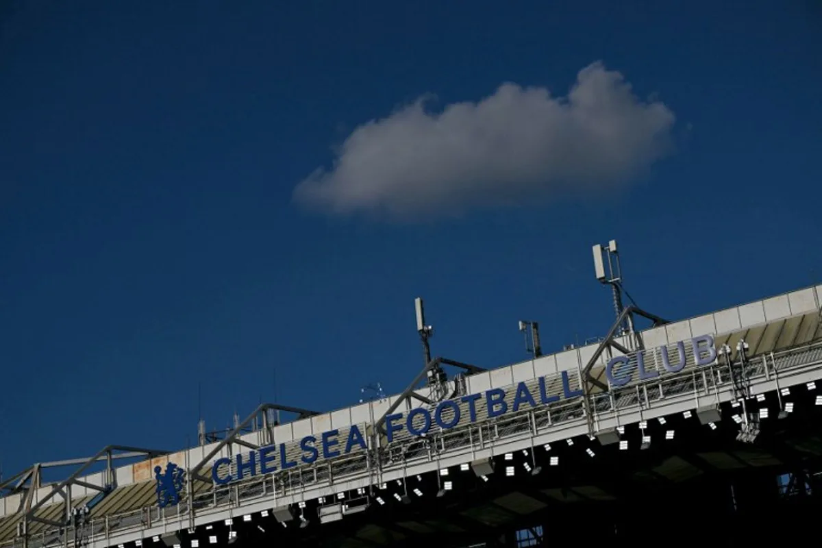 Stamford Bridge football stadium is pictured ahead of the English Premier League football match between Chelsea and Newcastle United at Stamford Bridge in London on March 14, 2026.  Glyn KIRK / AFP