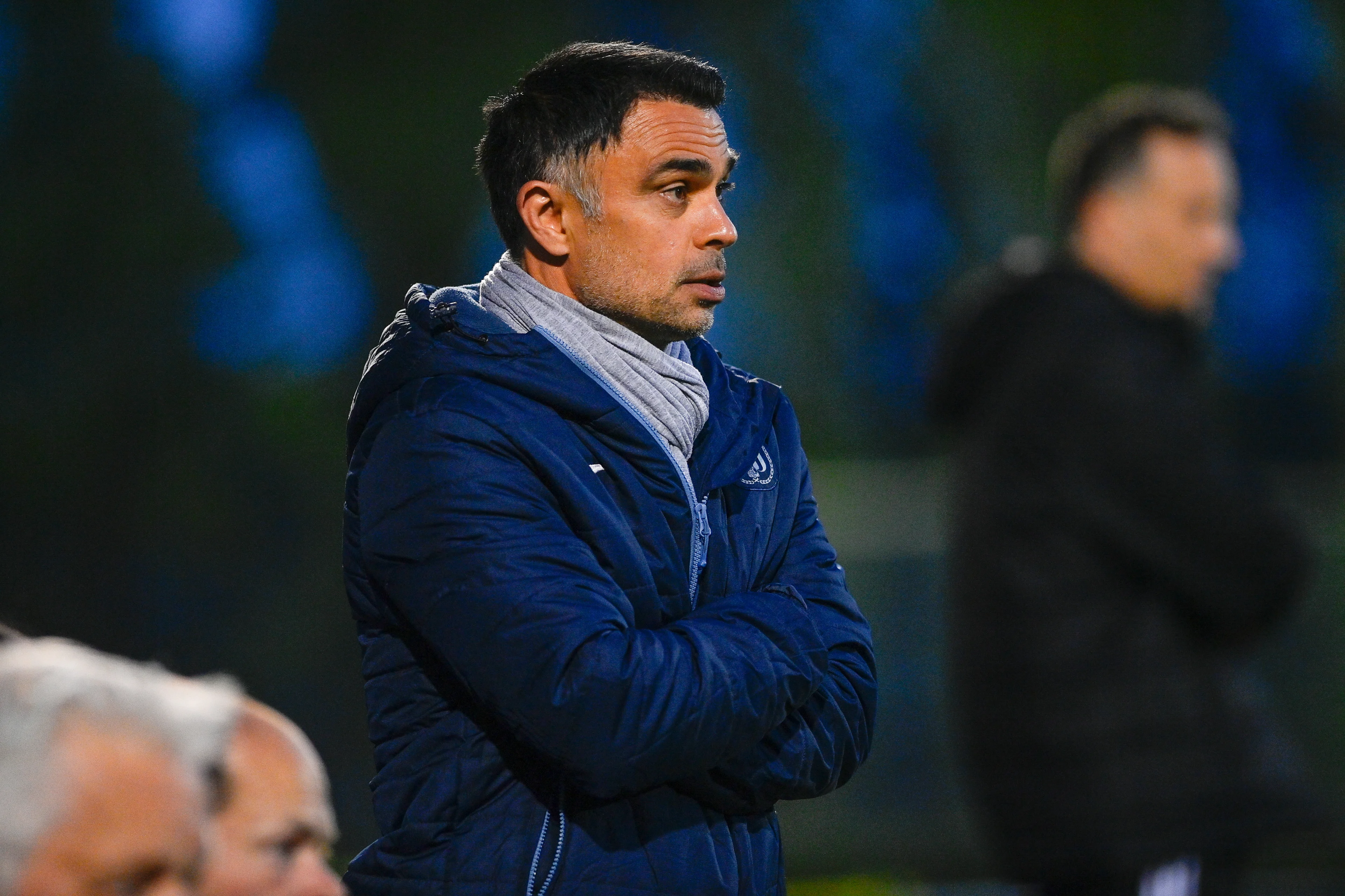 Anderlecht's head coach Johan Walem pictured during a soccer match between RSC Anderlecht and Standard Femina, Friday 22 April 2022, in Tubize, on day 7 of the play-offs of the Belgian 'Super League' women's first division. BELGA PHOTO DAVID CATRY