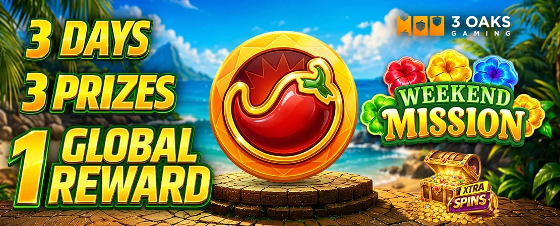 🔱 3Oaks Weekend: 3 days, 3 prizes and 1 global reward