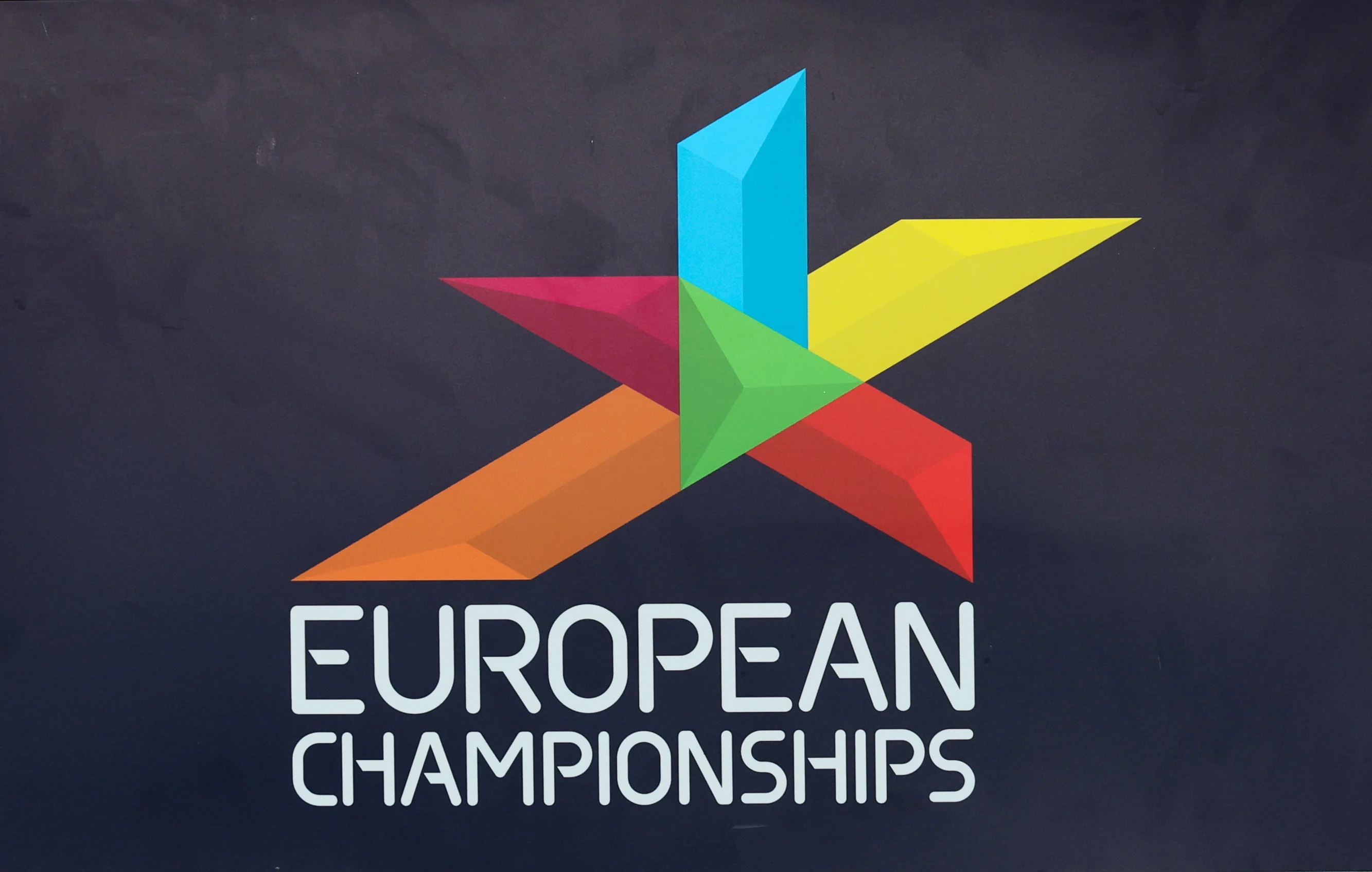 Illustration picture shows official logo during the podium ceremony of the women hectatlon, on the ninth day of the Athletics European Championships, at Munich 2022, Germany, on Friday 19 August 2022. The second edition of the European Championships takes place from 11 to 22 August and features nine sports. BELGA PHOTO BENOIT DOPPAGNE