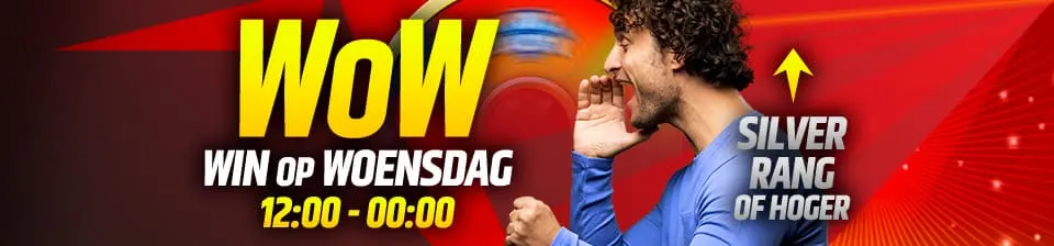 Elke Woensdag tussen 12:00 en 00:00 krijg jij de kans om aan het WoW Wheel te draaien!