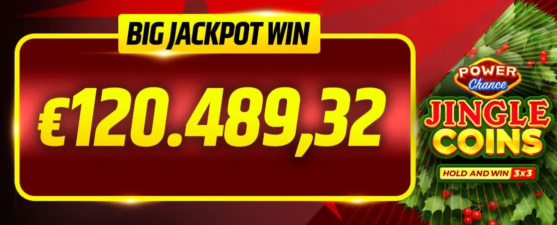 🤑 Big Jackpot: €120.489,32 🤑