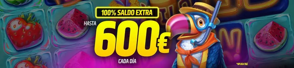 Un extra con tu depósito de cada día.