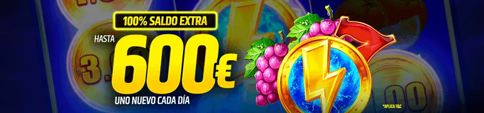 Un extra con tu depósito de cada día.