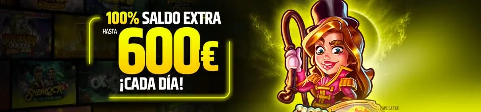 Un extra con tu depósito de cada día.