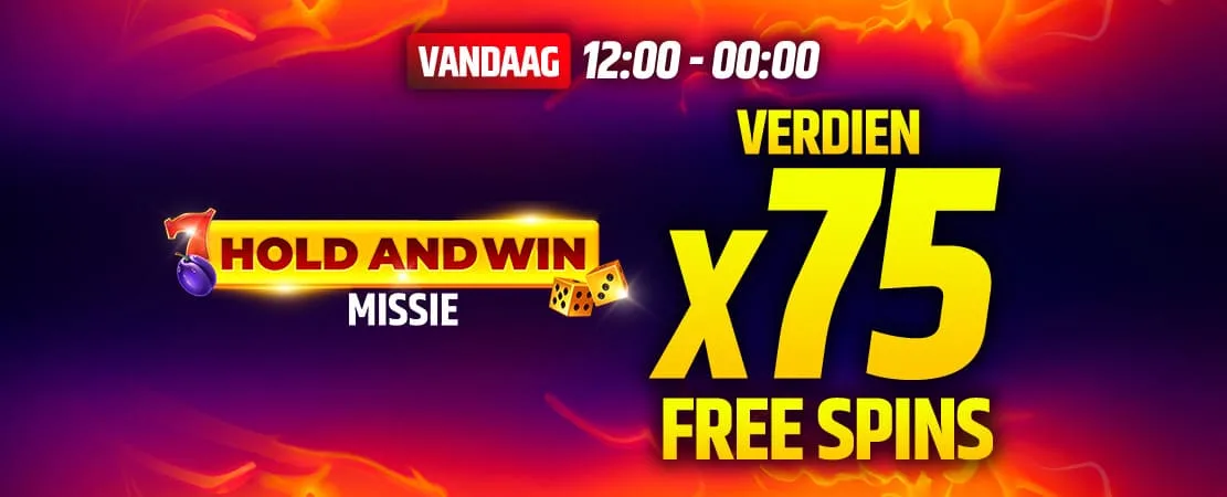 🔒💎 Hold & Win Missie: 75 Free Spins te claimen dit weekend!