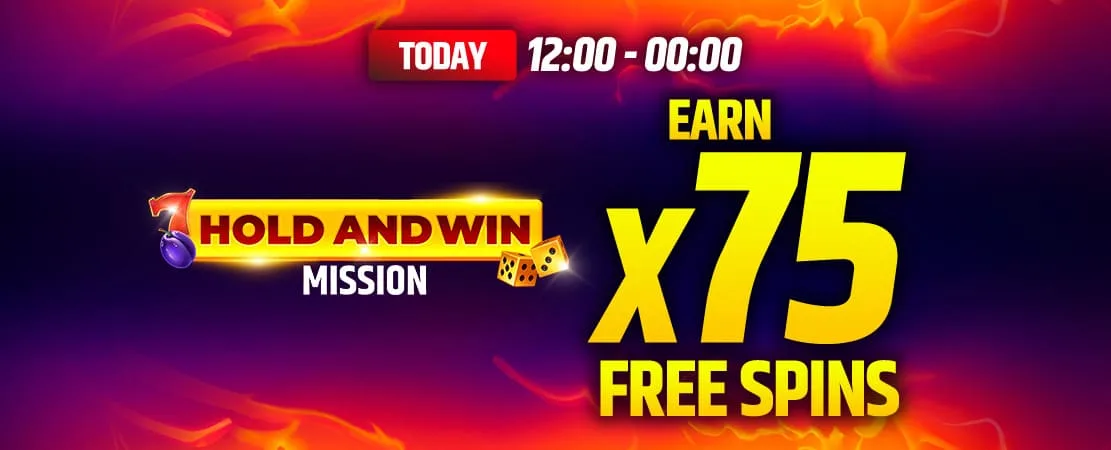 🔒💎 Hold & Win Mission: 75 Free Spins to be claimed this weekend!