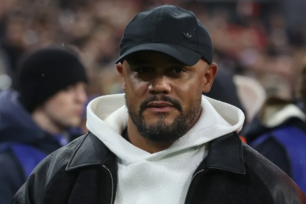 Bayern Munich's Belgian head coach Vincent Kompany arrives prior to the UEFA Champions League football match between FC Bayern Munich and Arsenal FC in Munich, southern Germany on October 21, 2026. Karl-Josef HILDENBRAND / AFP