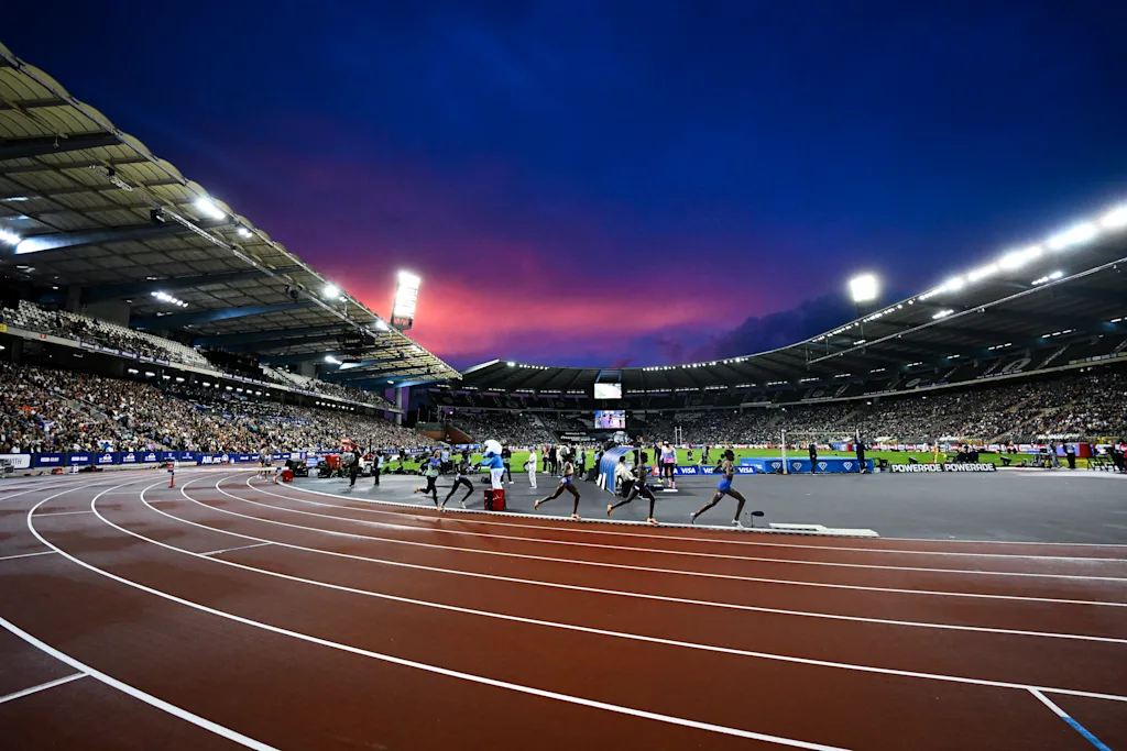 Illustration picture shows a red sky during the 50th edition of the Memorial Van Damme Diamond League athletics event in Brussels, Friday 4 September 2026.  BELGA PHOTO ELIAS ROM