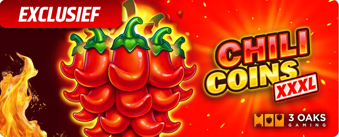 🌶️ Chili Coins XXXL van 3OAKS – Exclusief bij Starcasino!