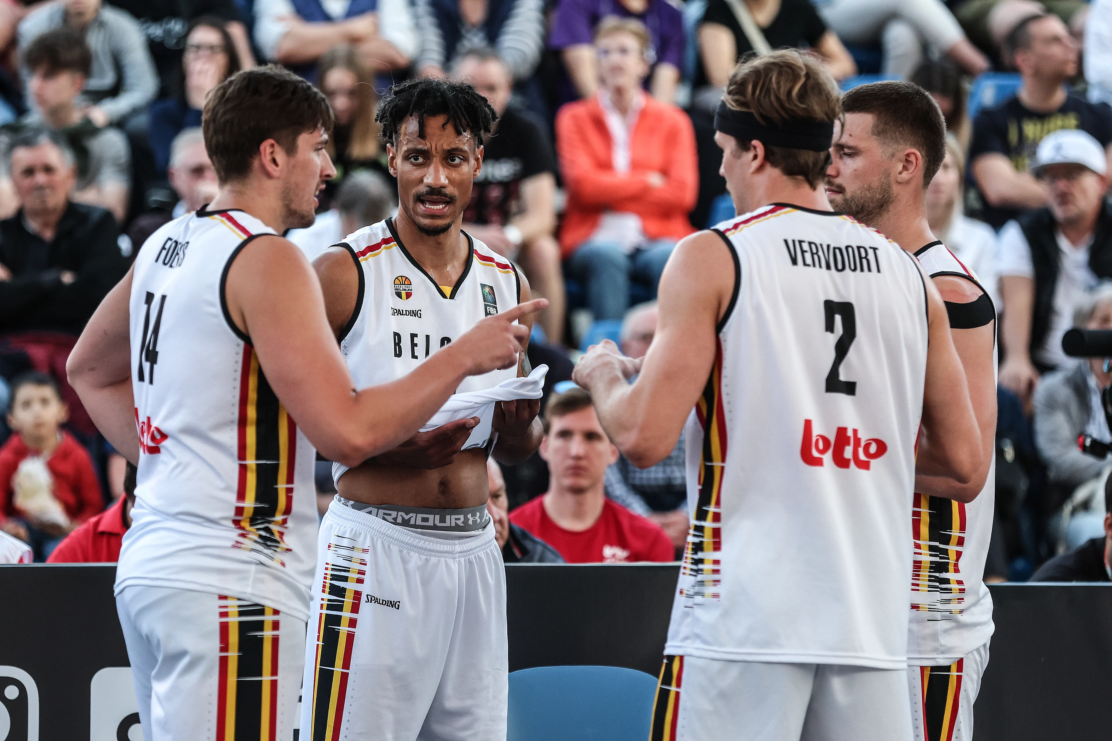 Belgian Dennis Donkor reacts a third game in the group stage between Belgium and Poland in the group D at the Olympic qualification tournament for the 2024 Olympics, in Debrecen, Hungary, Saturday 18 May 2024. BELGA PHOTO NIKOLA KRSTIC