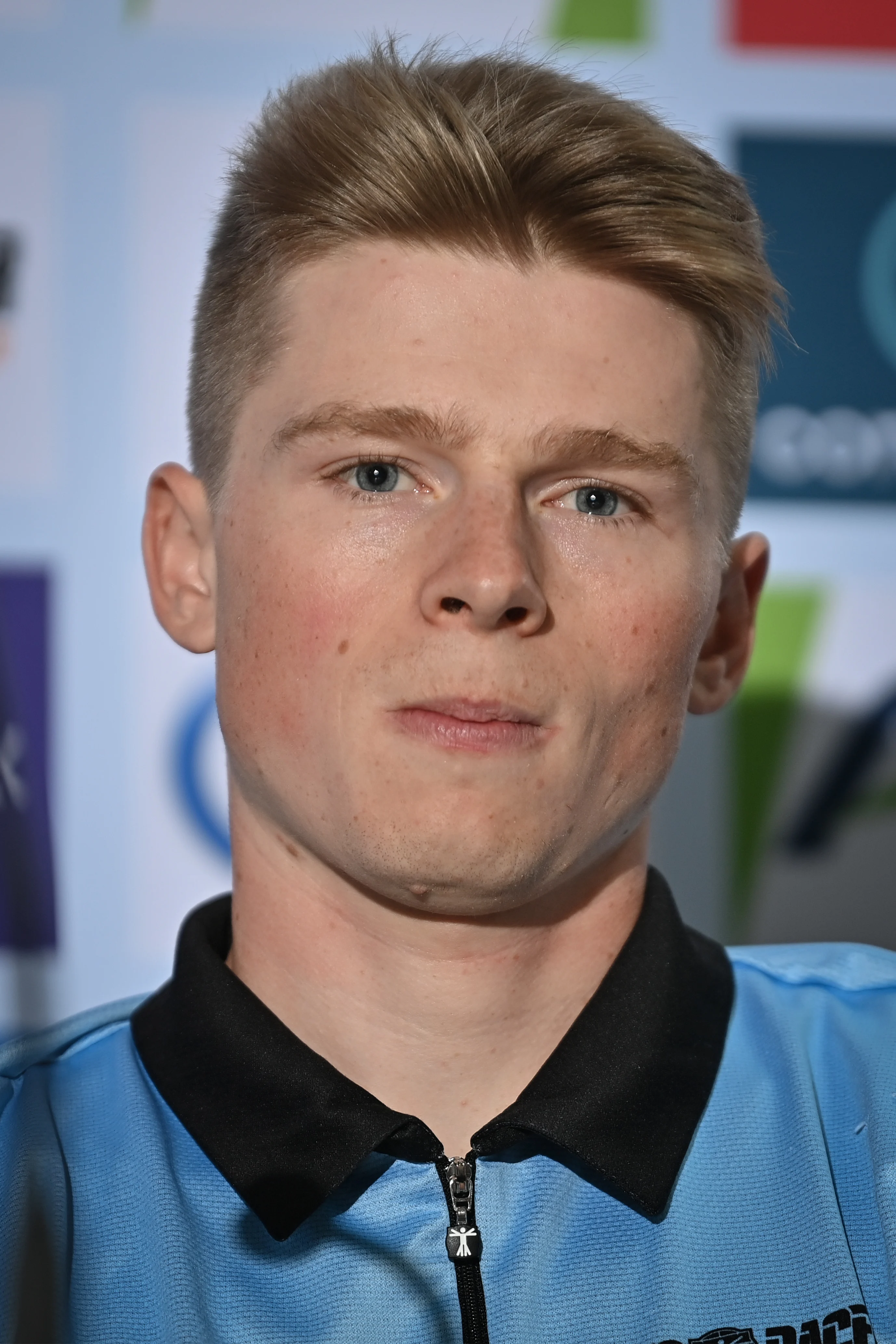 Belgian U23 Stan Van Tricht pictured during a press conference on the fifth day of the UCI World Championships Road Cycling Flanders 2021, in Mechelen, on Thursday 23 September 2021. The Worlds take place from 19 to 26 September 2021, in several cities in Flanders, Belgium. BELGA PHOTO DAVID STOCKMAN