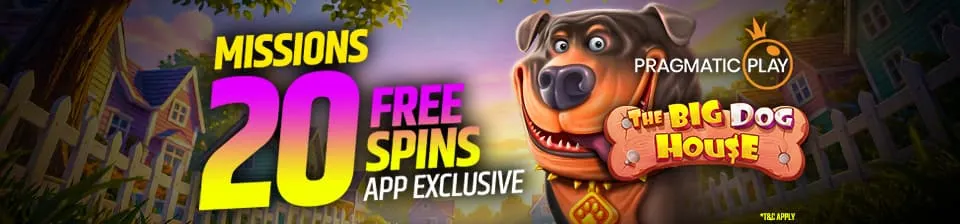 Complete the missions and win free spins.