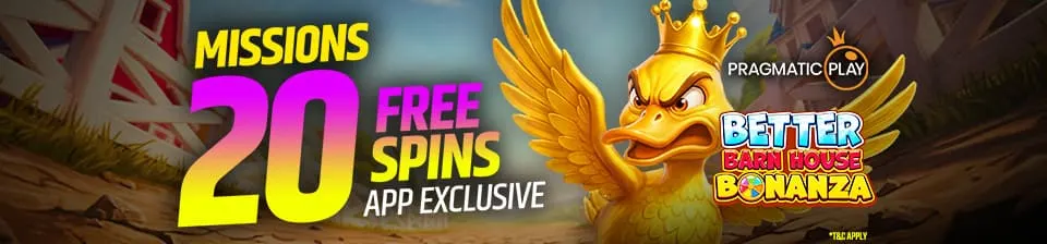Complete the missions and win free spins.