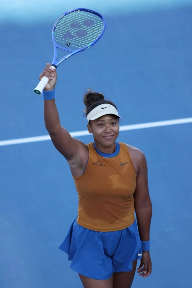 Japan's Naomi Osaka celebrates defeating USA's Alycia Parks in their women's singles semi-final match at the WTA Auckland Classic tennis tournament in Auckland on January 4, 2025.  Michael Bradley / AFP