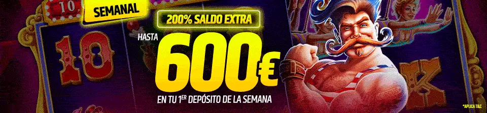 Consigue un extra de saldo con tu primer depósito cada semana.