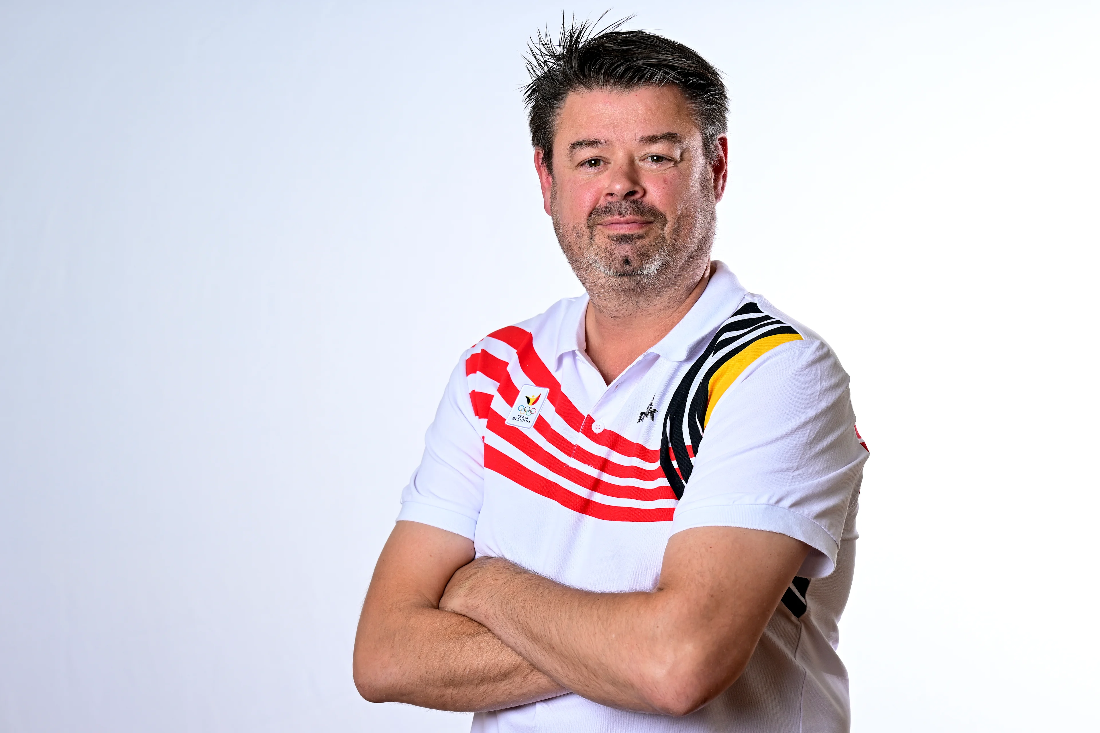 Detlef Elewaut pictured during a press conference for the presentation of the Belgian delegation for the World Games in Chengdu, China (07-17/08) on Wednesday 18 June 2025 in Brussels. BELGA PHOTO DIRK WAEM