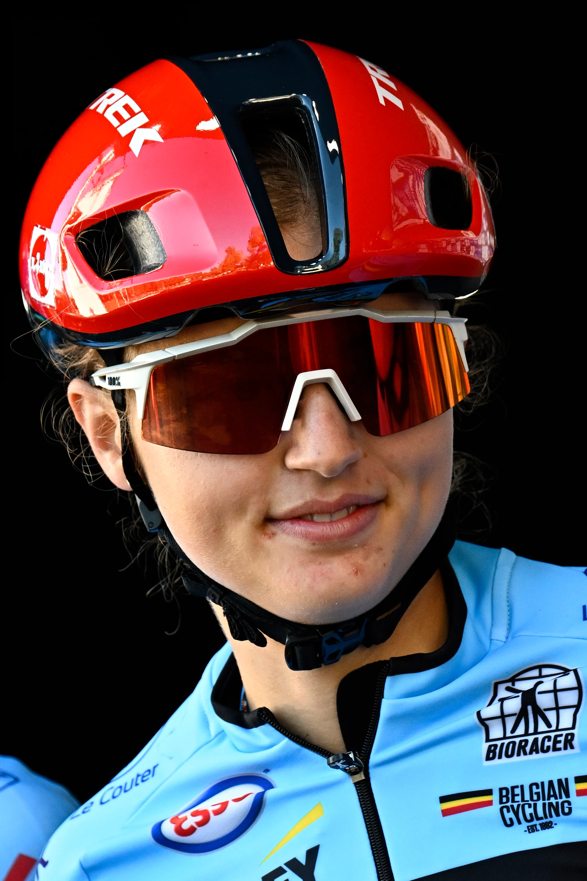 Belgian Fleur Moors pictured ahead of the Women's U23 race (134km) at the cycling World Championship, in Montreal, Canada, Thursday 24 September 2026. The UCI road world championships are taking place from 20 to 27 September, in Montreal, Canada. BELGA PHOTO JASPER JACOBS