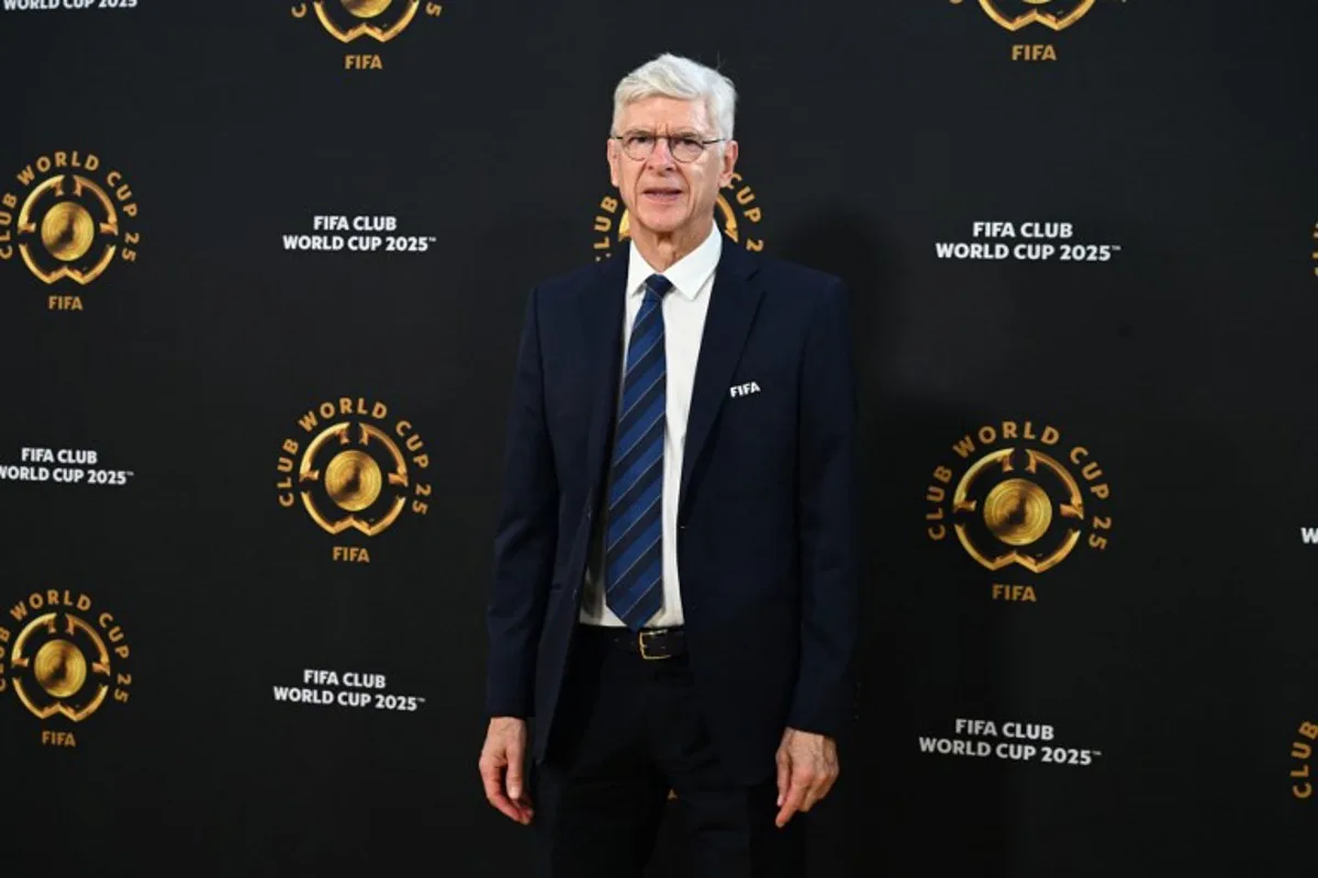 FIFA French chief officer Arsene Wenger arrives for the Club World Cup 2025 Group A football match between Egypt's Al-Ahly and US Inter Miami at the Hard Rock stadium in Miami on June 14, 2025. ROBERTO SCHMIDT / AFP