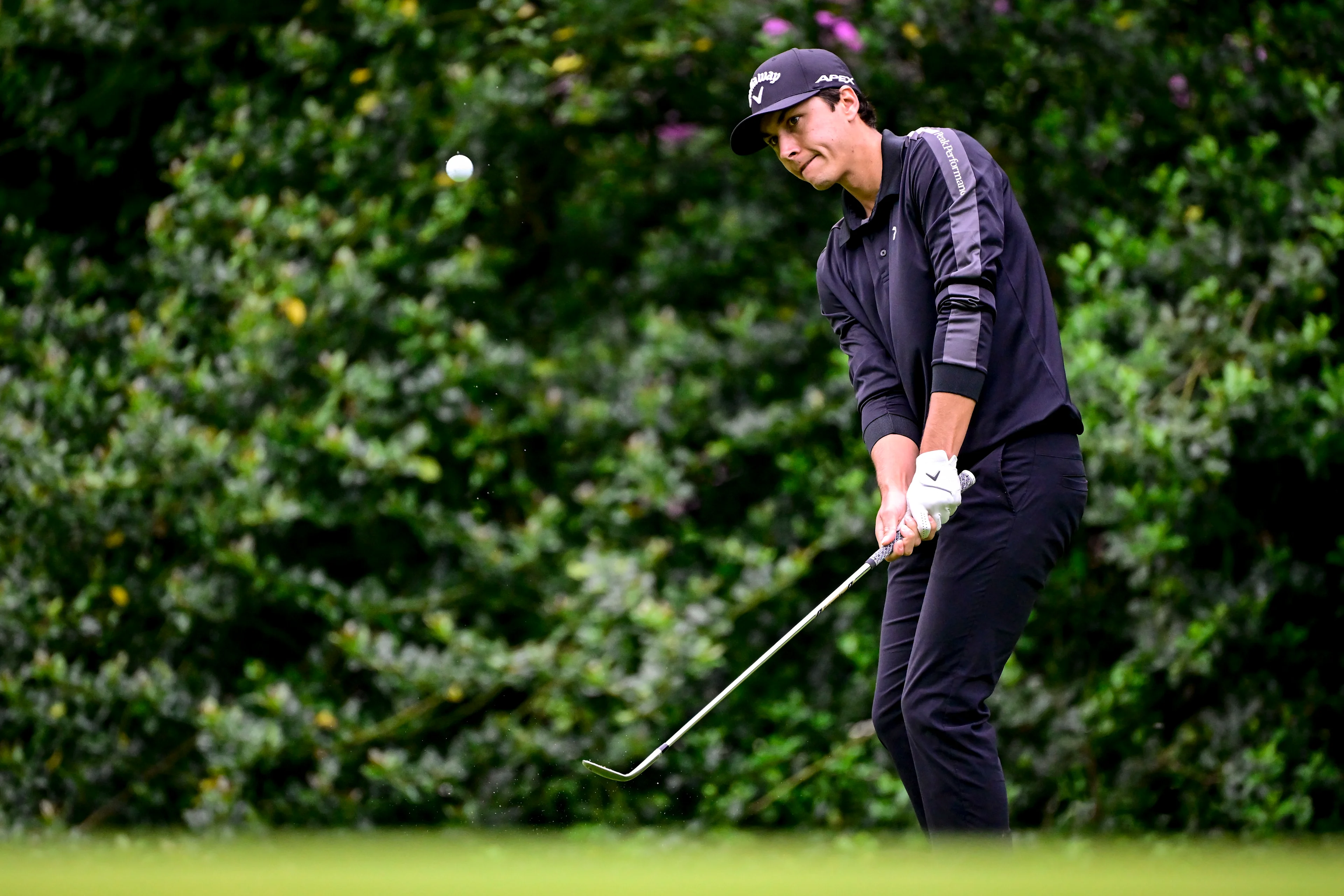 Belgian Matthis Besard pictured during the first round (1/4) at the 2024 Soudal Open DP World Tour golf tournament, in Schilde, Thursday 23 May 2024. The 2024 Soudal Open takes place from 23 to 26 May at the Rinkven Golf Club in Schilde. BELGA PHOTO DIRK WAEM