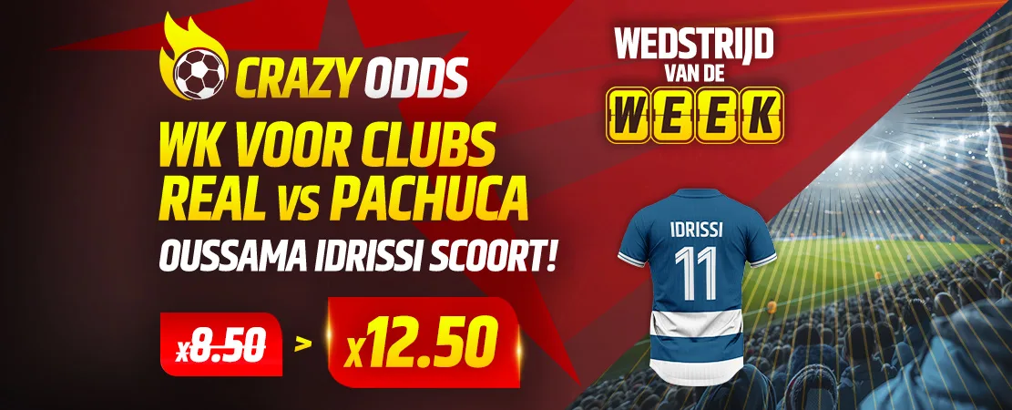 🎯 Pachuca vs Real – Crazy Odds: Idrissi scoort