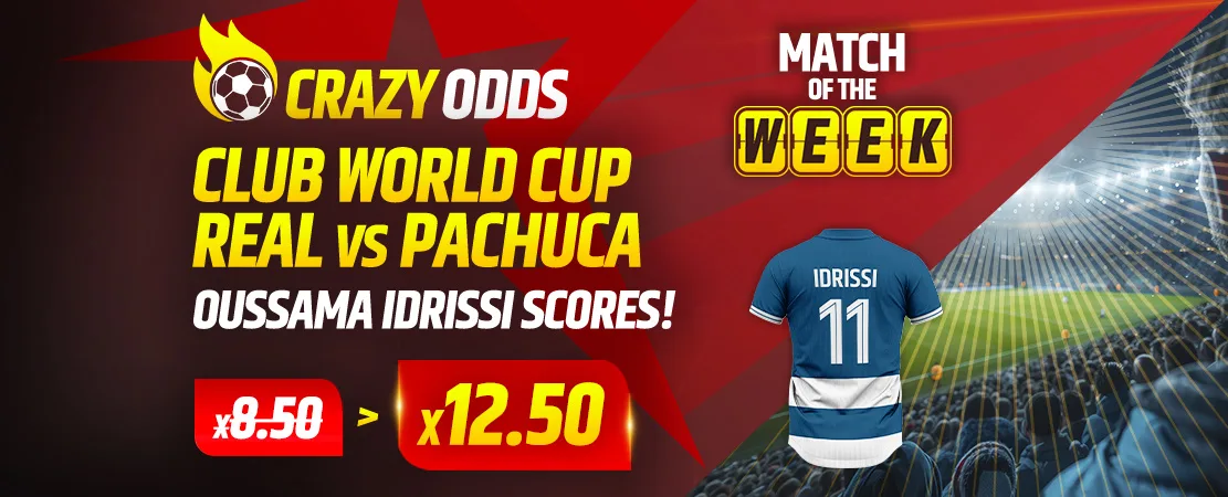🎯 Pachuca vs Real Madrid – Crazy Odds: Idrissi to Score