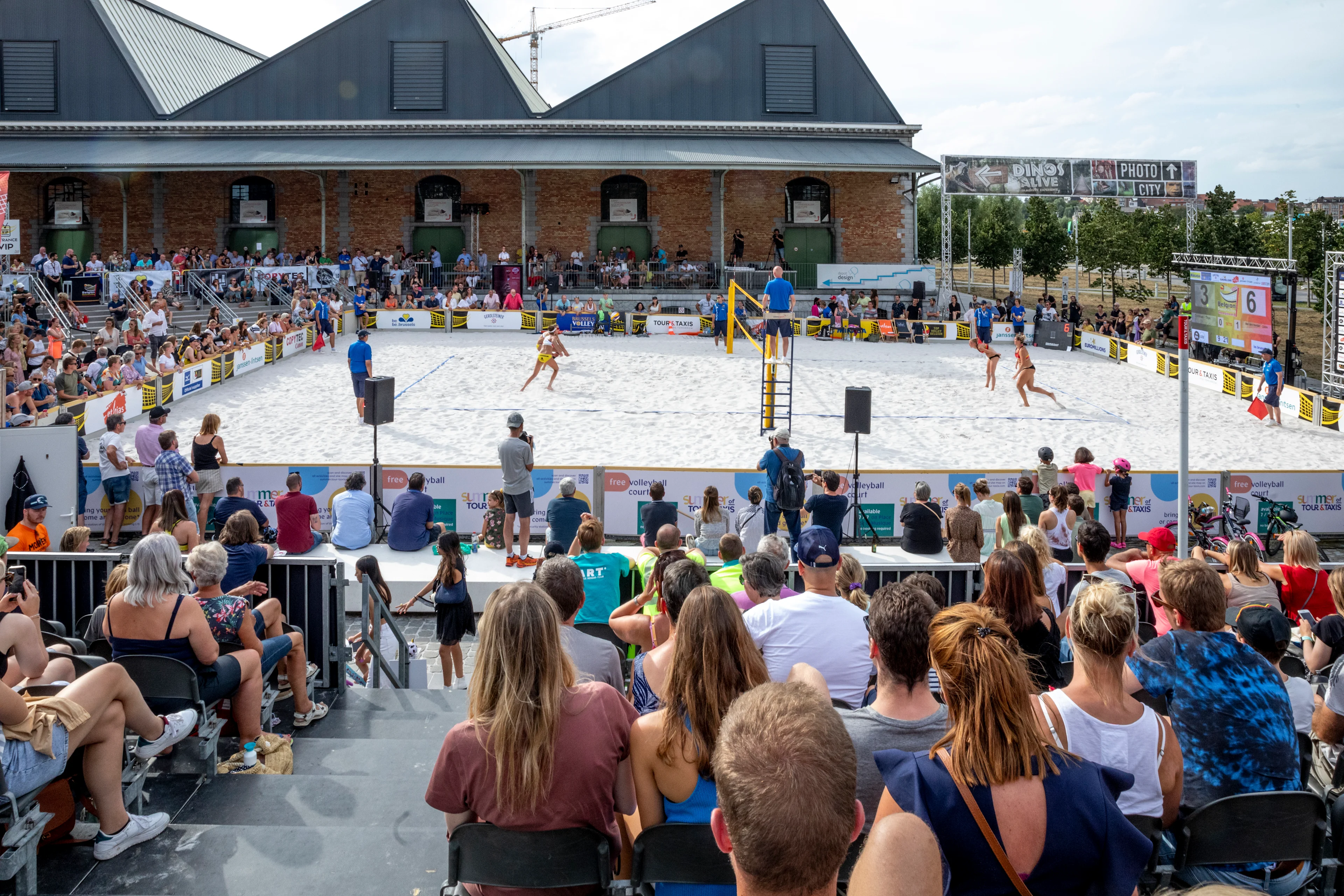Illustration picture shows the finals of the Belgian championships beach volleyball, Sunday 15 August 2021 in Brussels. BELGA PHOTO HATIM KAGHAT