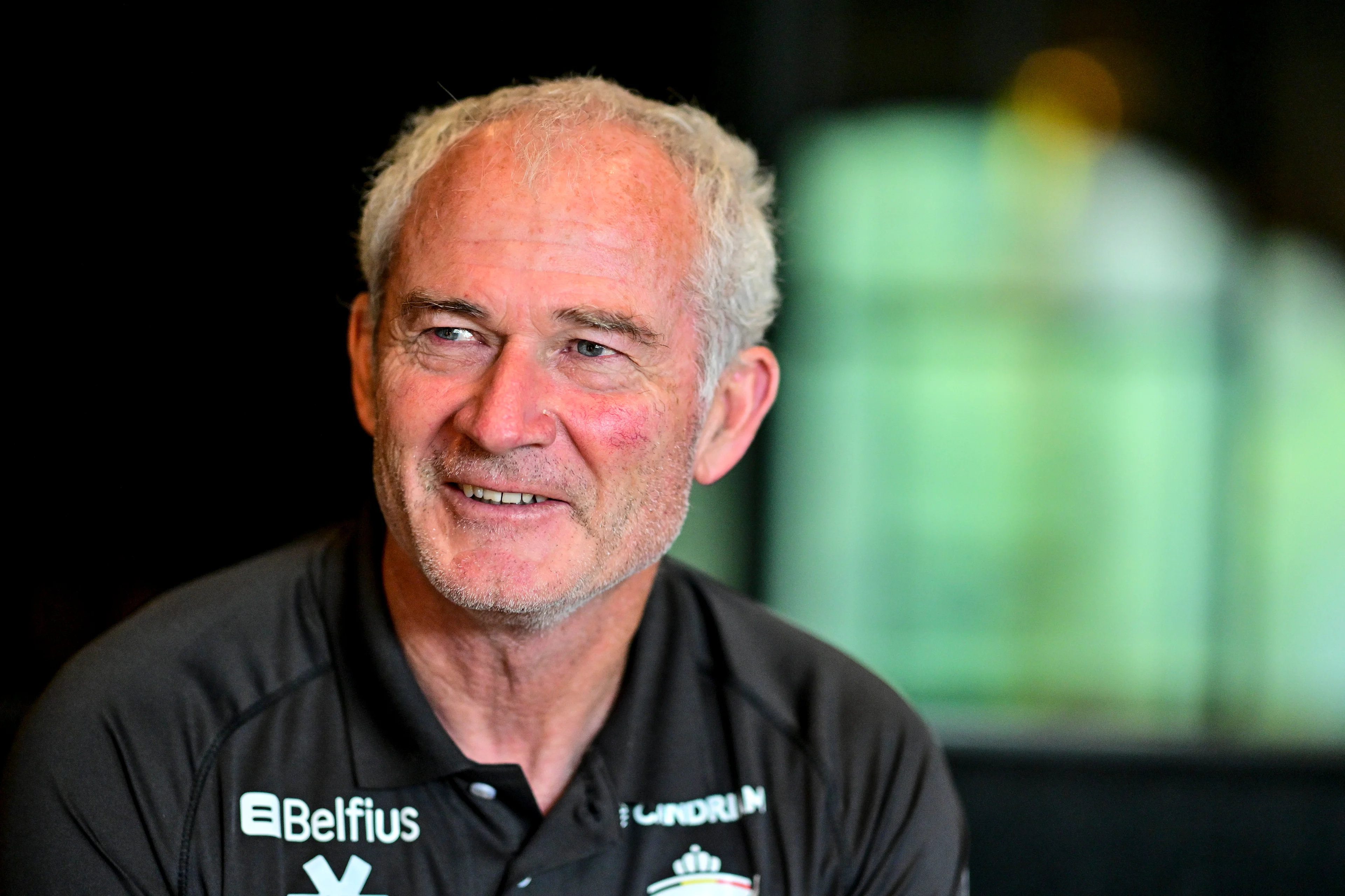 Belgium's coach Shane McLeod pictured during a press conference of Belgian national team Red Lions in Genval, Rixensart, regarding the men's 2026 Hockey World Cup, Tuesday 25 August 2026. The 2026 edition of the Hockey World Cup takes place in Belgium and The Netherlands from August 15 to August 30. BELGA PHOTO DIRK WAEM