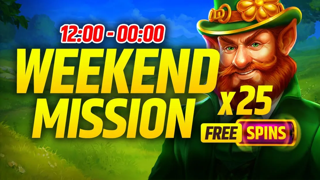 🎰 Weekend Missions Are Back – Grab Up to 75 Free Spins! 💎
