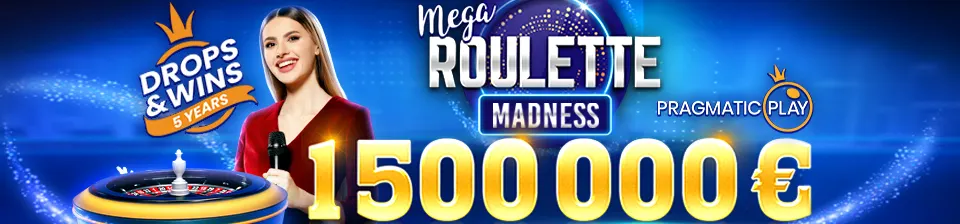 De exclusieve Drops & Wins Game Shows-serie van PragmaticPlay is zojuist uitgebreid - het klassieke Live Casino-spel Mega Roulette sluit zich aan bij de line-up van 16 oktober 2024 tot 8 januari 2025.