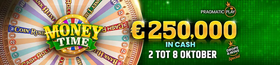Vier de lancering van Money Time met de €250.000 Network Promo van Pragmatic Play!