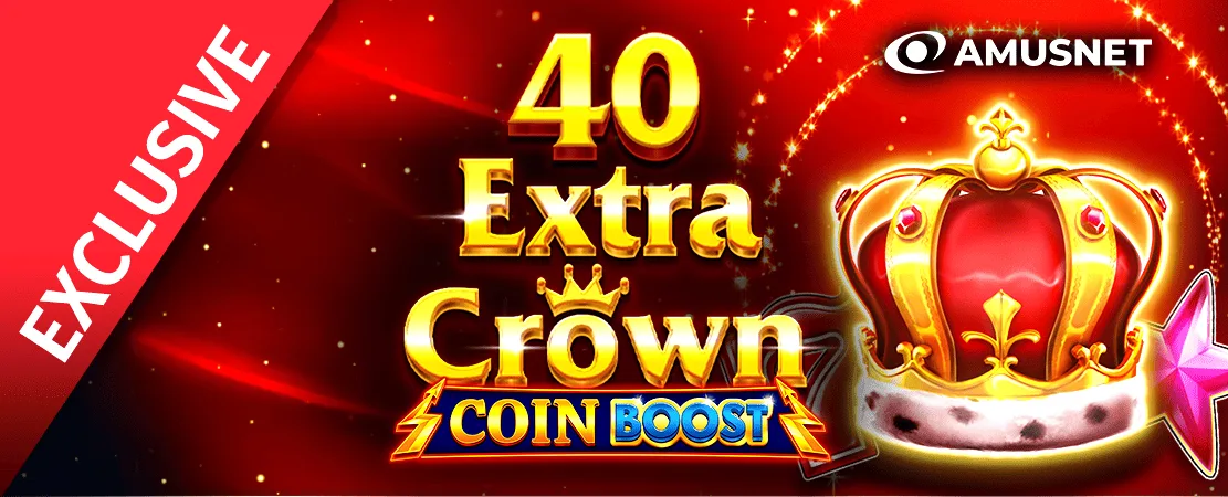 40 Extra Crown Coin Boost - Exclusively at Starcasino