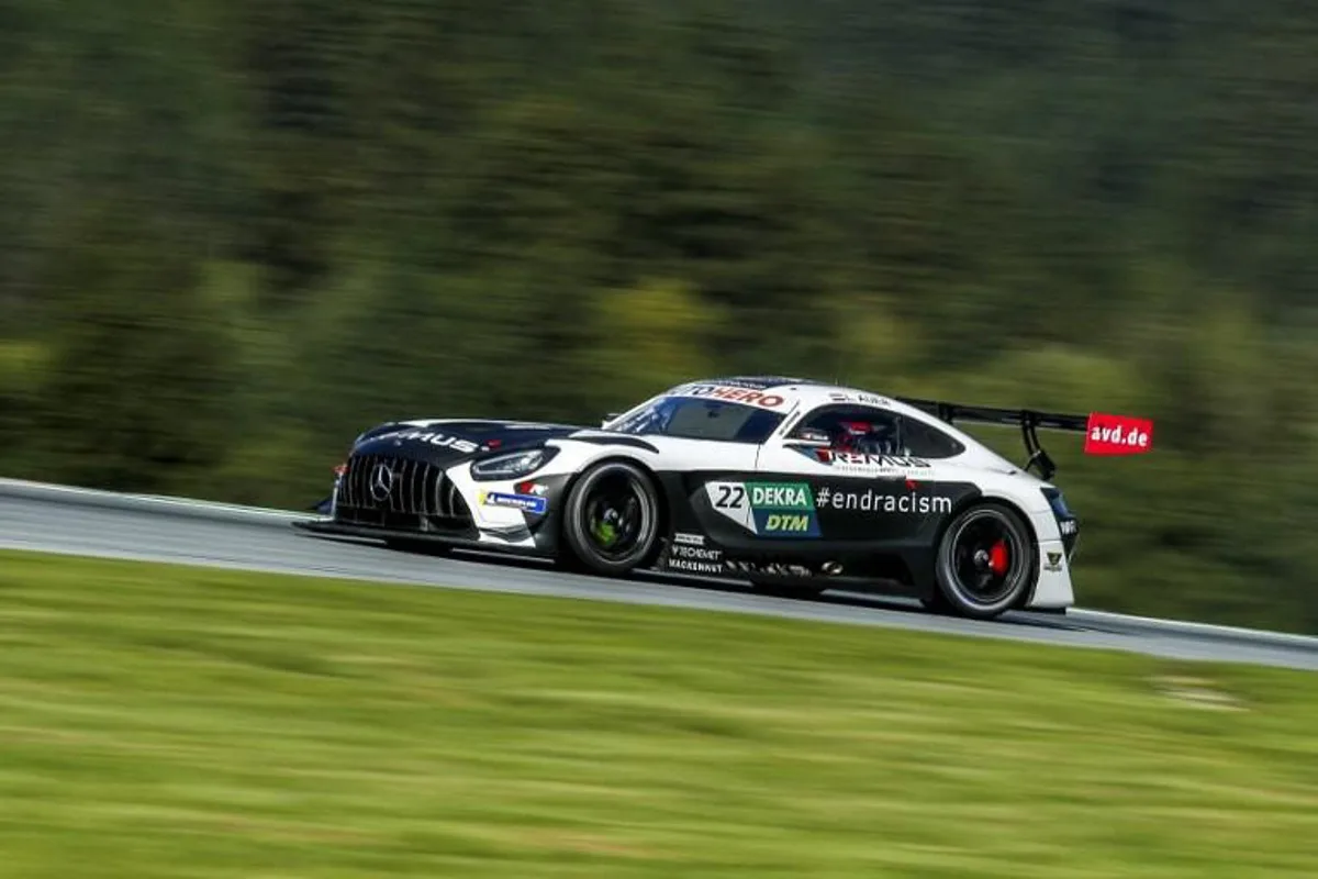 Austria's Lucas Auer of the Winward Racing Team steers his car during the second qualifying round at the second day of the DTM of Austria, on September 5, 2021 at the Red Bull Ring in Spielberg, Austria.   ERWIN SCHERIAU / APA / AFP Austria OUT SOUTH TYROL OUT

